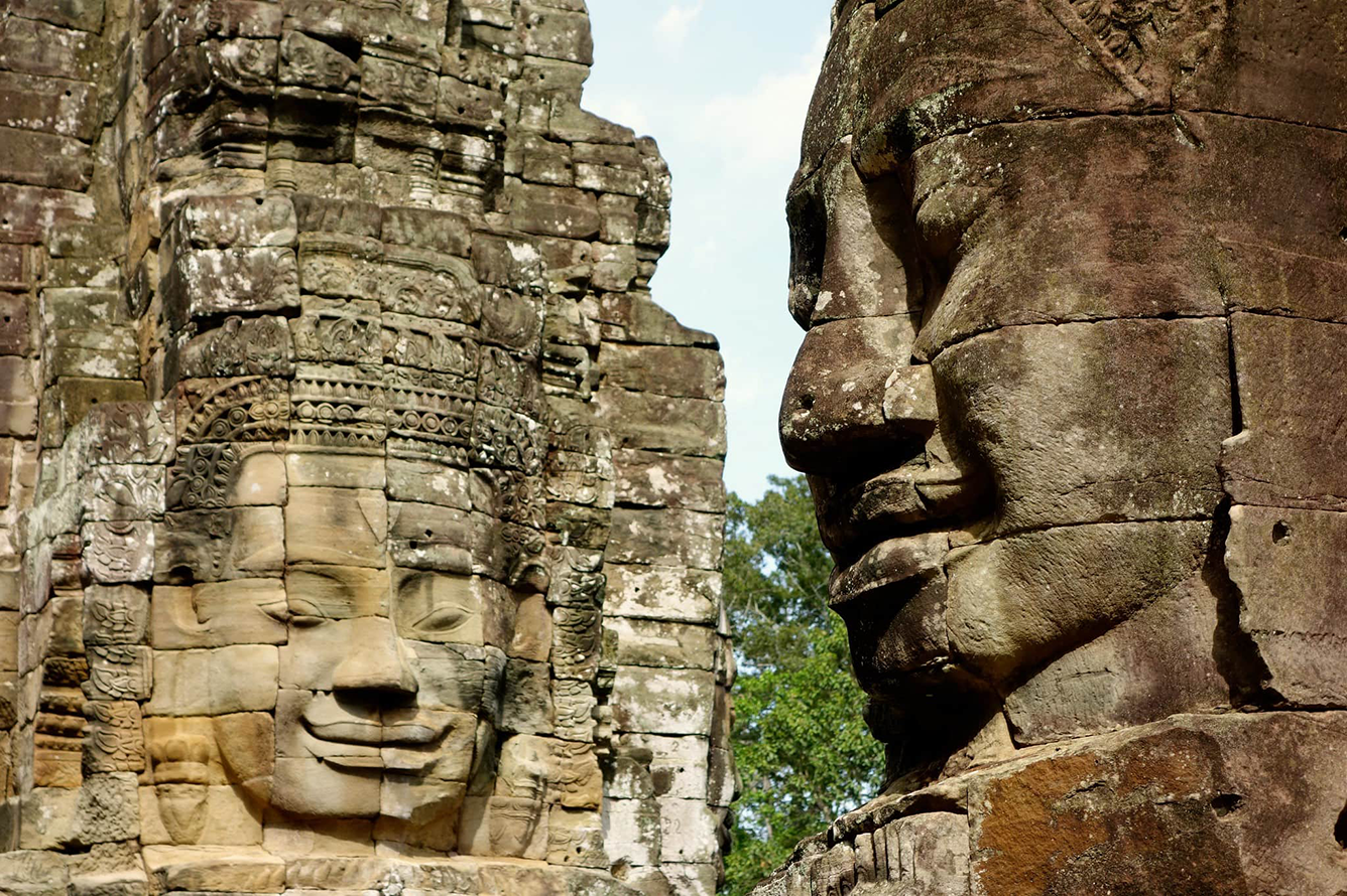 Begin your historical exploration with Angkor Thom’s tranquil ambiance